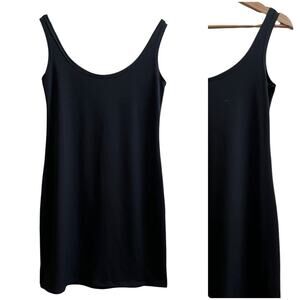Julian Chang Black Sleeveless Tank Bodycon Mini Dress Size Small